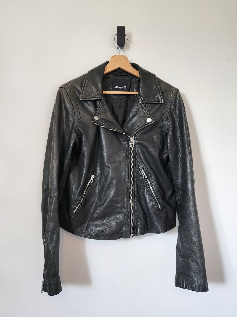 Madewell Black Leather Moto Jacket